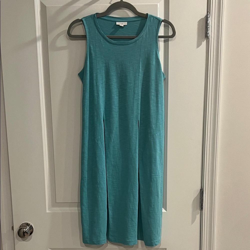 J. Jill Sleeveless Aqua Jersey Dress
